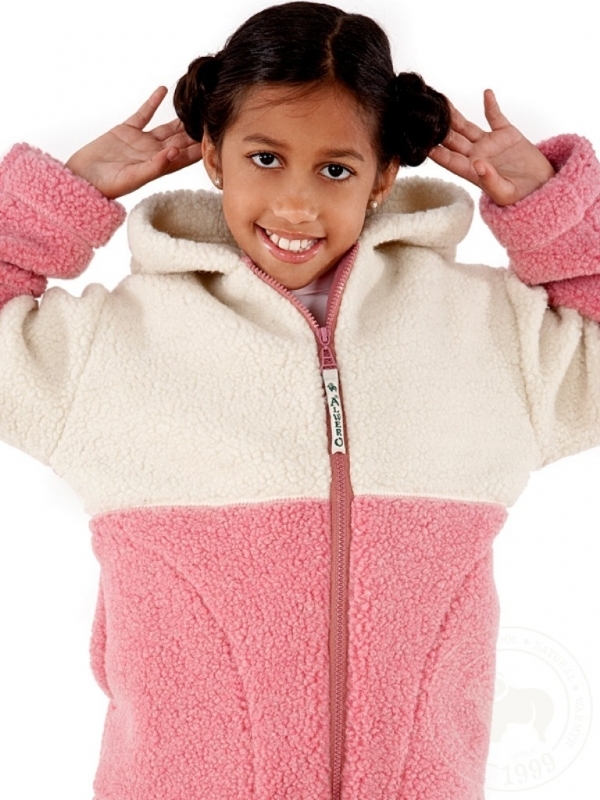 Детская куртка Elegance Junior (Элеганс Юниор)розовый и белый цвет (арт. 909-41)