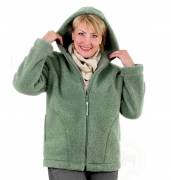 Женская куртка с капюшоном Сьюзи, зеленый мох (арт. 1210-6)