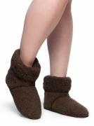 Носки-чарапе из натуральной овечьей шерсти коричневые (арт. 901-403)