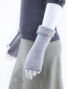 Митенки перчатки Пульс,светло-серые (арт. 1335-7)